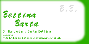 bettina barta business card